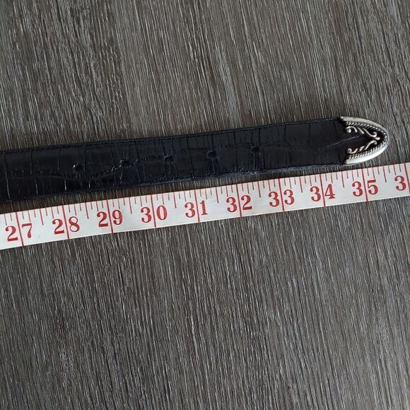 Brighton Vintage Reversible Twist Leather Belt Medium - Picture 8 of 9